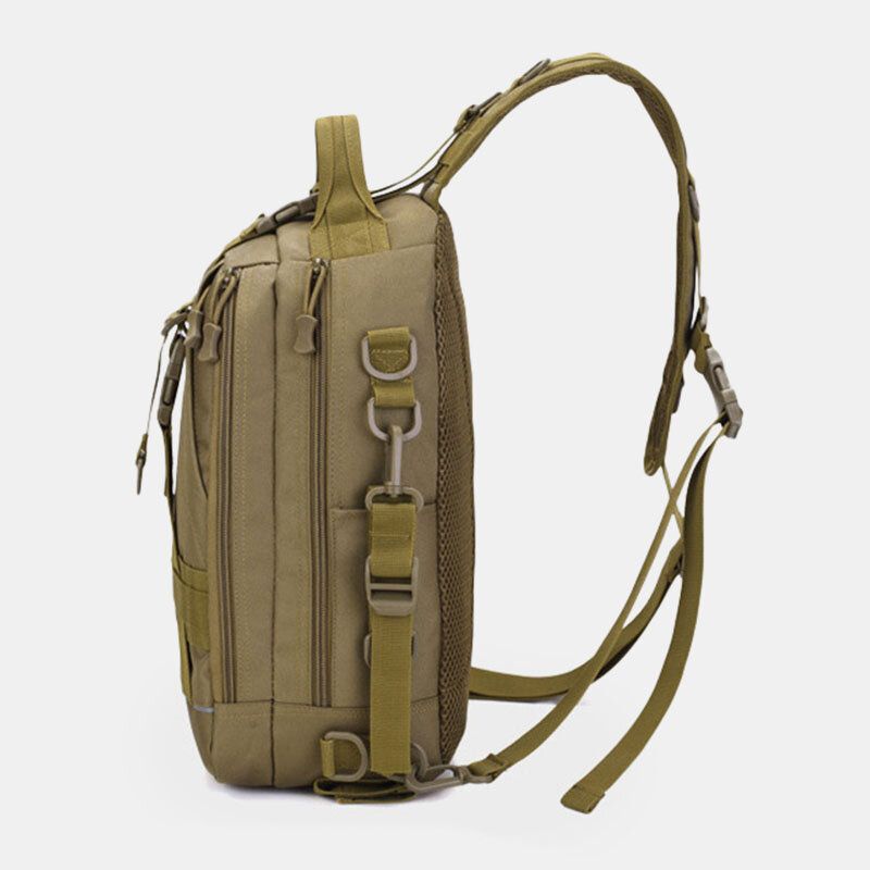 Mężczyźni Oxford Camo Wielofunkcyjna Wodoodporna Outdoor Sports Riding Tactical Torba Na Ramię Torba Crossbody Torba Na Klatkę Piersiową