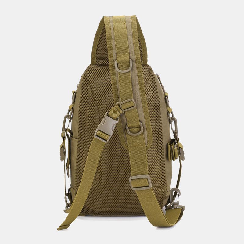 Mężczyźni Oxford Camo Wielofunkcyjna Wodoodporna Outdoor Sports Riding Tactical Torba Na Ramię Torba Crossbody Torba Na Klatkę Piersiową