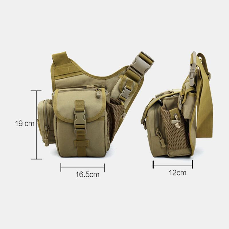 Mężczyźni Oxford Outdoor Riding Sports Camo Wodoodporna Torba Crossbody O Dużej Pojemności Torba Na Pas Torba Podsiodłowa