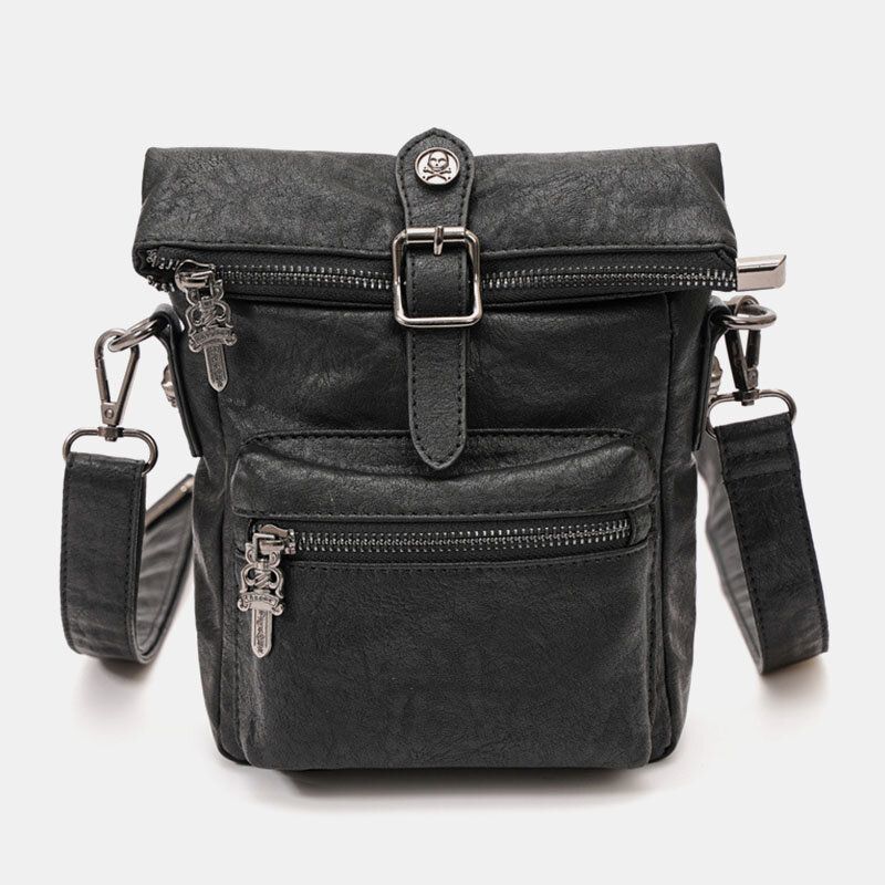 Mężczyźni Pu Leather Vintage 6.3 Cala Torba Na Telefon Małe Torby Crossbody Torba Na Ramię