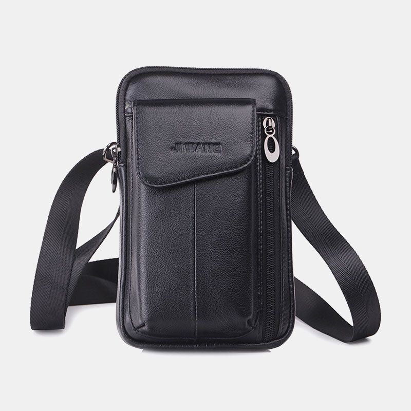 Męska Skórzana Torba Na Telefon 6.5 Cala Torba Na Pasek Torba Na Pasek Torba Crossbody