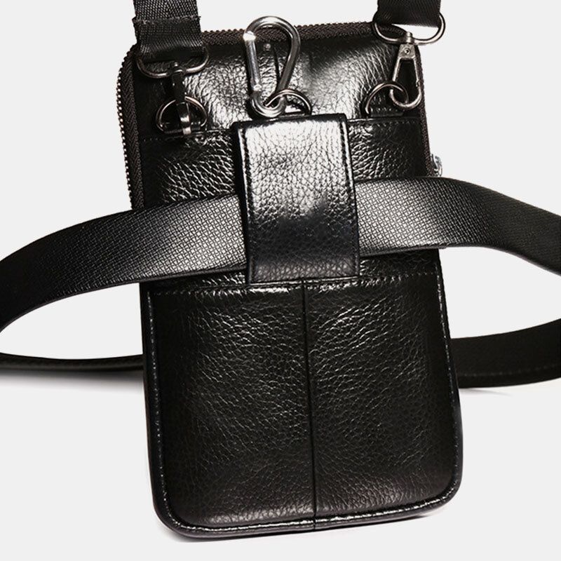 Męska Torba Na Pasek Z Prawdziwej Skóry Casual Crossbody Torby Torba Na Ramię