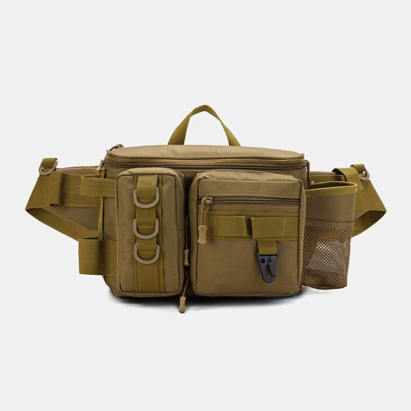 Męska Torba Na Ryby Z Wieloma Kieszeniami Outdoor Tactical Torby Crossbody Torby Torba Na Pas Oxford Camo Pattern