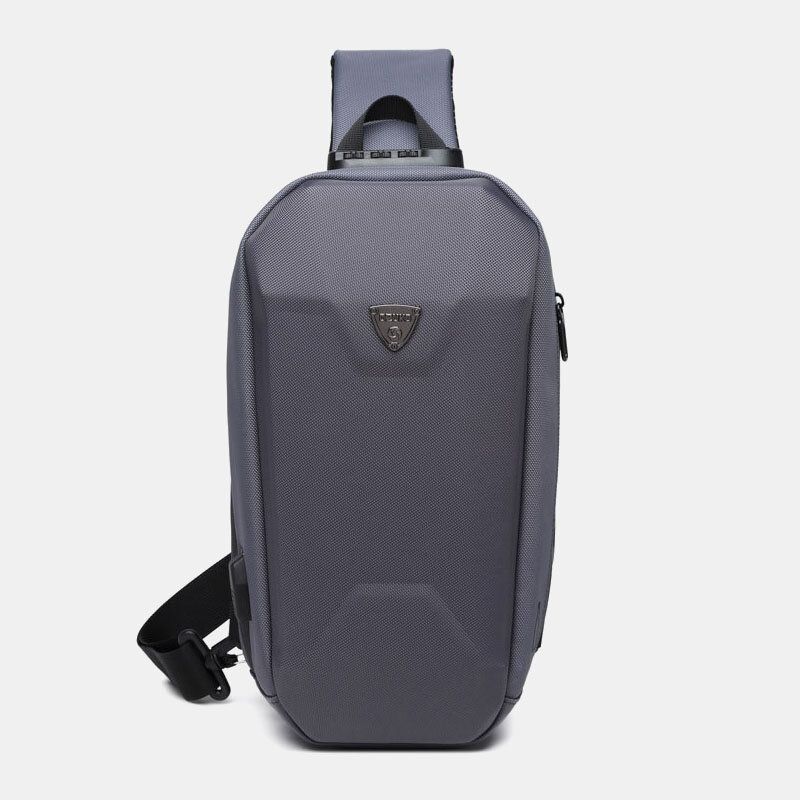 Męska Torba Z Wieloma Kieszeniami Do Ładowania Usb Anti-theft Wodoodporna Torba Na Zewnątrz Crossbody Torba Na Klatkę Piersiową Torba Na Ramię