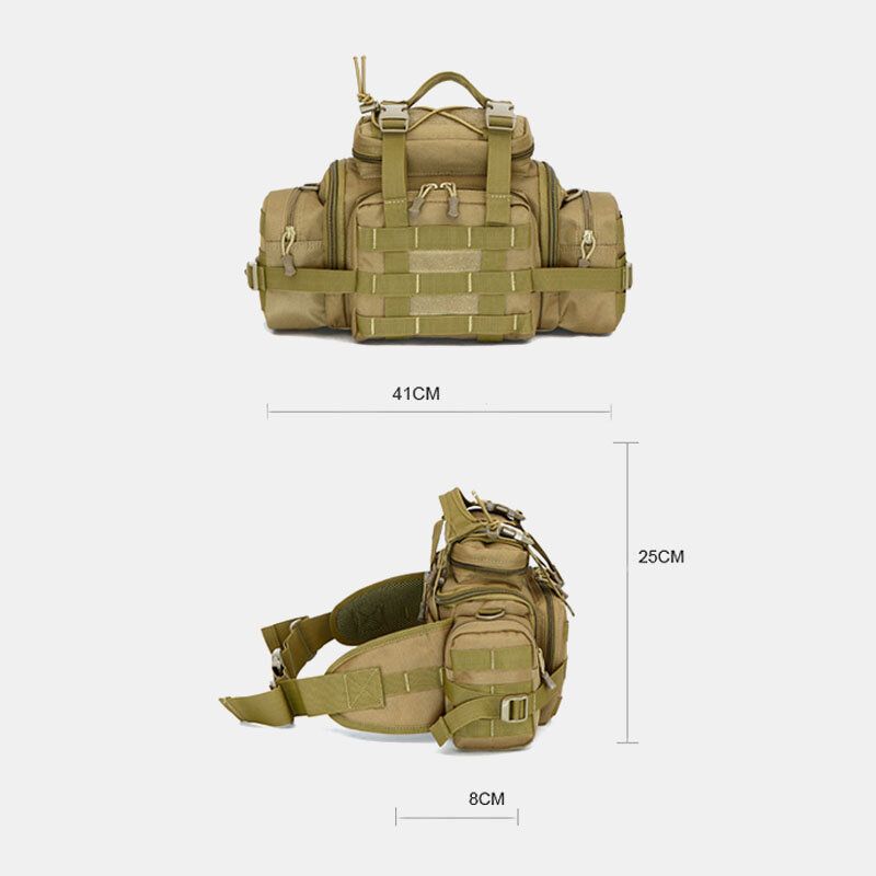 Unisex Nylon Tactical Camouflage Outdoor Riding Multi-carry Tooling Torby Torba Crossbody Torba Na Pas