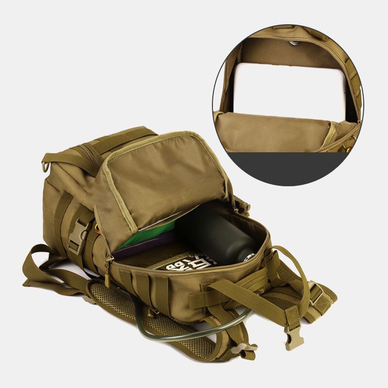 Mężczyźni Canvas Camouflage Tactical Outdoor Wspinaczka Podróżowanie Jeździectwo Plecak Kempingowy