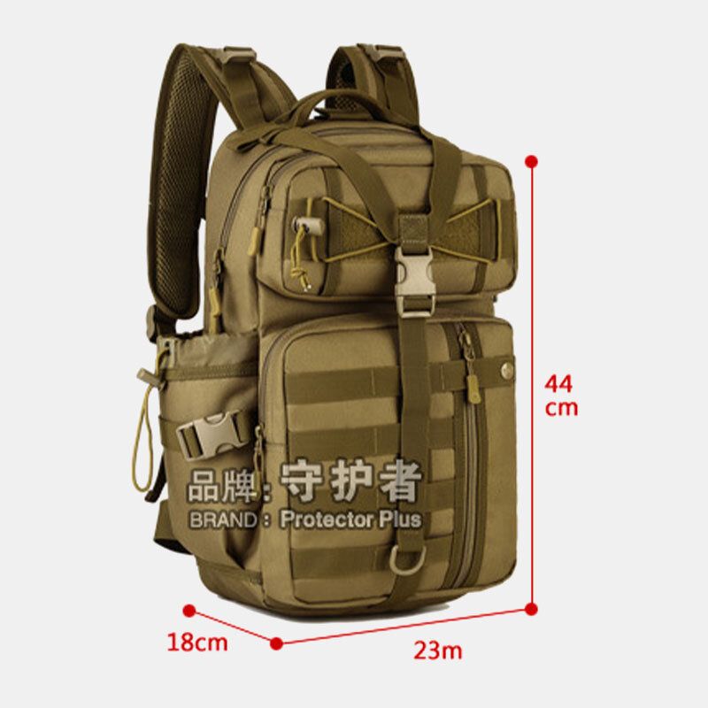 Mężczyźni Canvas Camouflage Tactical Outdoor Wspinaczka Podróżowanie Jeździectwo Plecak Kempingowy