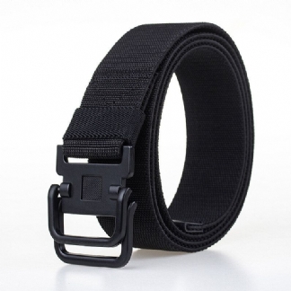 Męski Pasek Z Klamrą Na Płótnie Sportowe Trwałe Spodnie W Paski Outdoor Wild Casual Belt