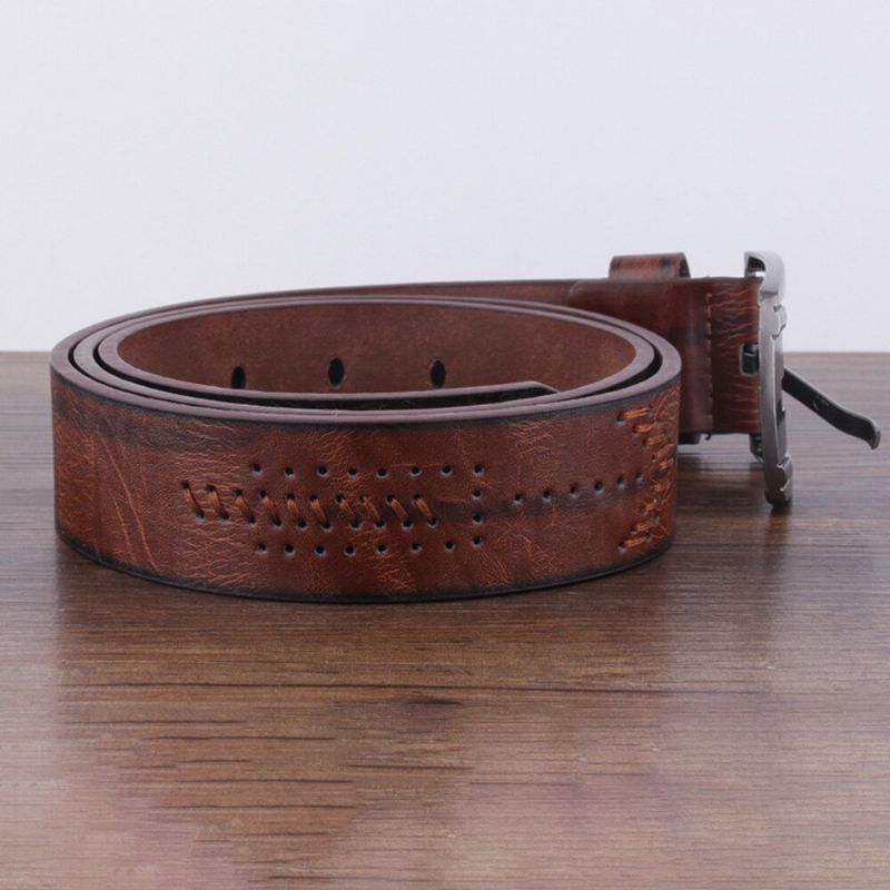 Męski Pasek Ze Skóry Pu W Kształcie Litery D Pin Buckle Vintage Casual Business Belt