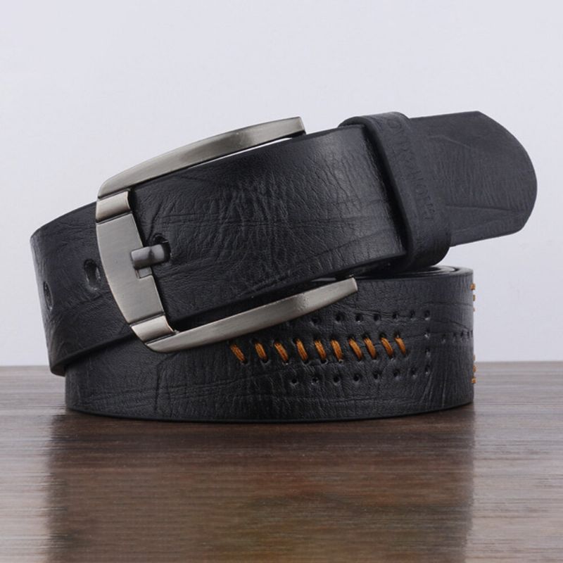 Męski Pasek Ze Skóry Pu W Kształcie Litery D Pin Buckle Vintage Casual Business Belt