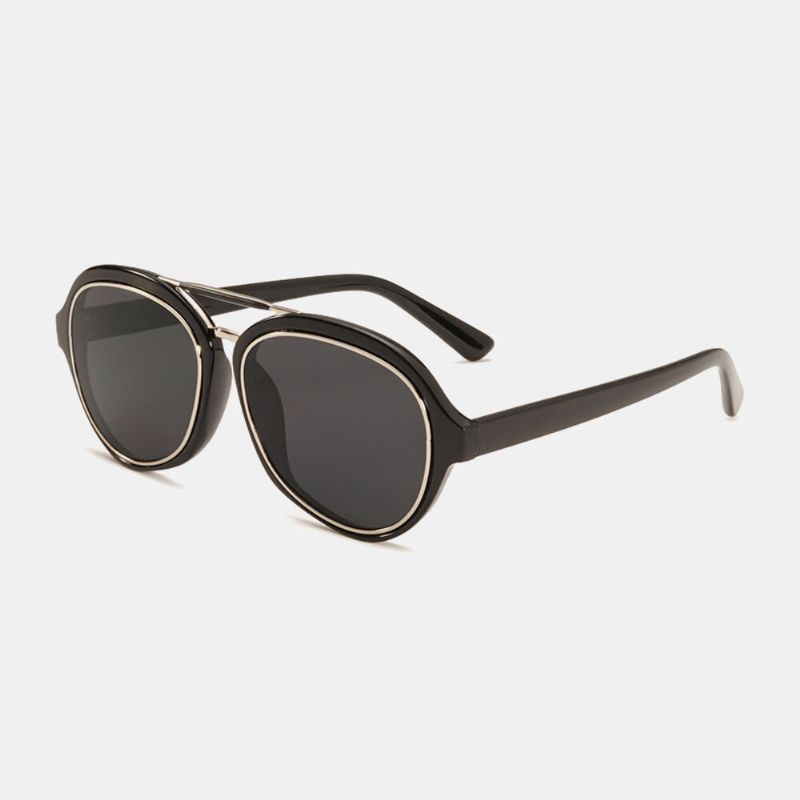 Mężczyźni Retro Fashion Outdoor Ochrona Przed Promieniowaniem Uv Okrągłe Okulary Przeciwsłoneczne