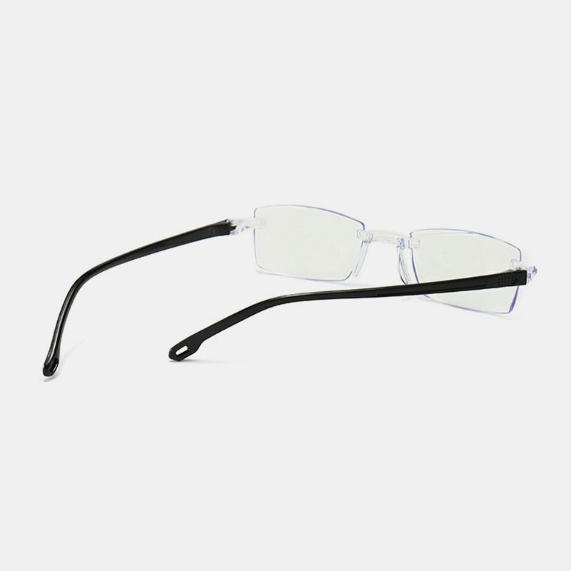 Unisex Anty-niebieskie Światło Bezramowe Hd Diamentowe Przycinanie Bi-light Podwójne Okulary Do CZytania Okulary Do Prezbiopii