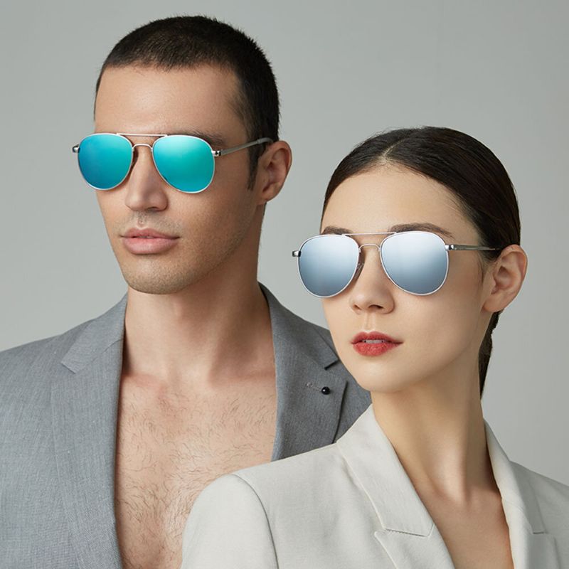 Unisex Casula Fashion W Pełni Metalowa Oprawka Wąska Obręcz Eleganckie Okulary Przeciwsłoneczne Z Ochroną Przed Promieniowaniem Uv