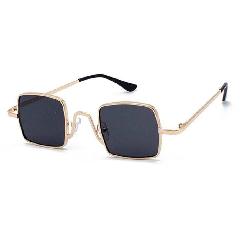 Unisex Vogue Vintage Anti-uv Metalowe Małe Kwadratowe Okulary Przeciwsłoneczne