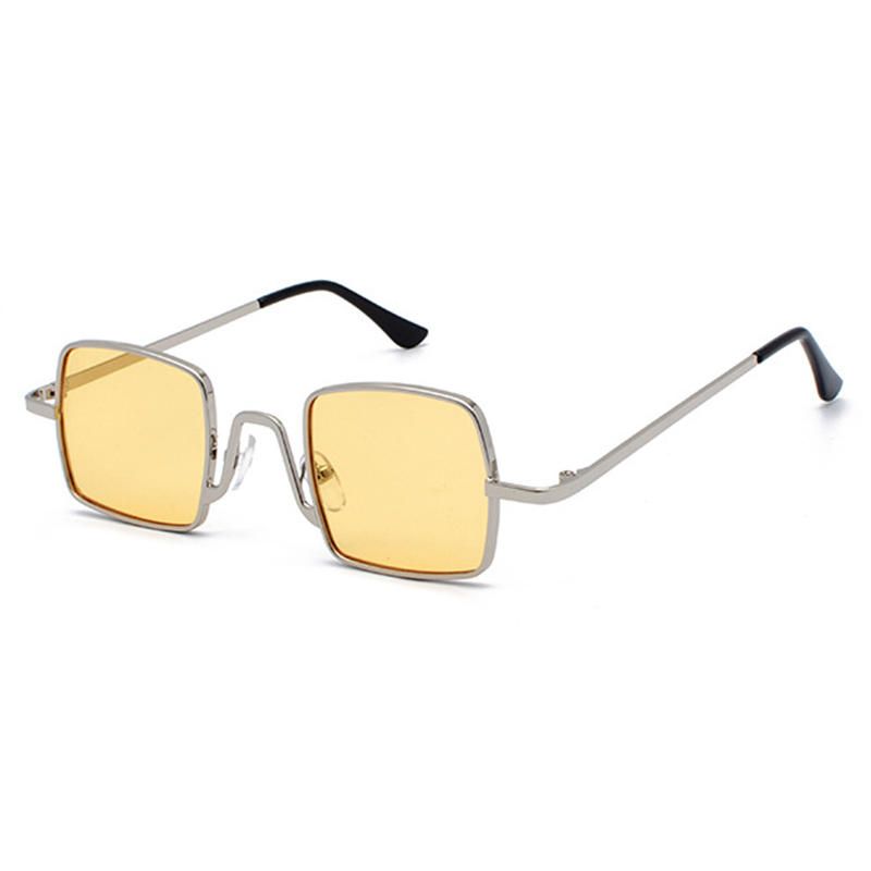 Unisex Vogue Vintage Anti-uv Metalowe Małe Kwadratowe Okulary Przeciwsłoneczne