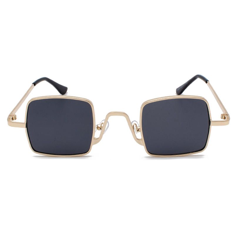 Unisex Vogue Vintage Anti-uv Metalowe Małe Kwadratowe Okulary Przeciwsłoneczne