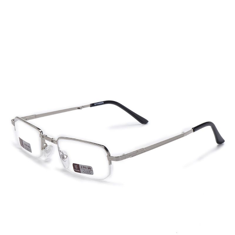 Unisex W Pełni Metalowa Rama Składane Łatwe Do Przenoszenia Wygodne Okulary Do CZytania Hd Okulary Prezbiopijne