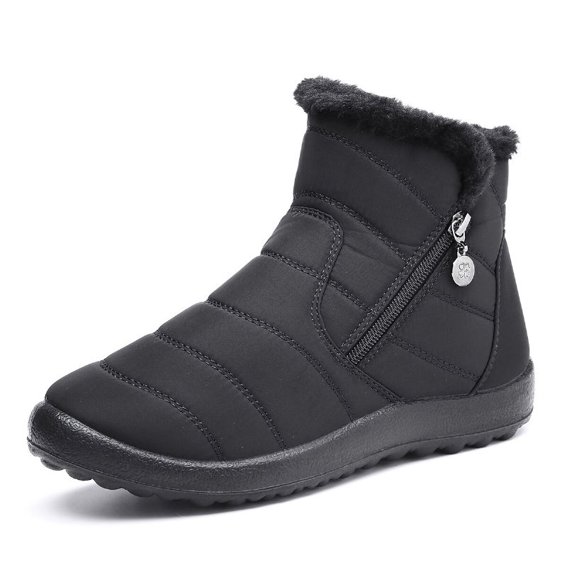 Gracosy Ladies Winter Warm Walking Antypoślizgowe Outdoor Snow Botki Casual Short Boots