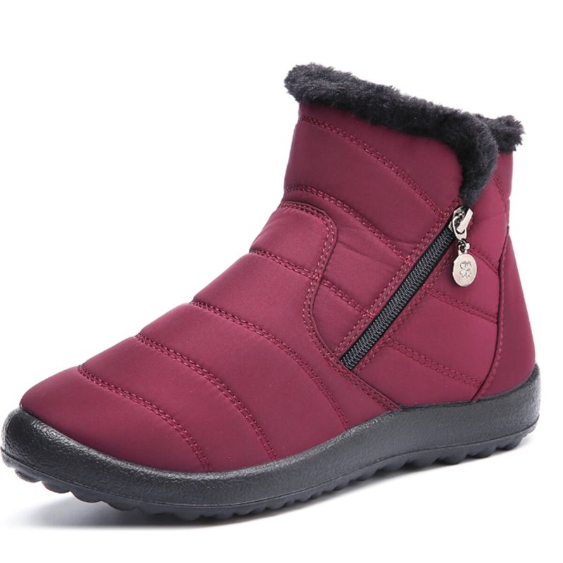 Gracosy Ladies Winter Warm Walking Antypoślizgowe Outdoor Snow Botki Casual Short Boots