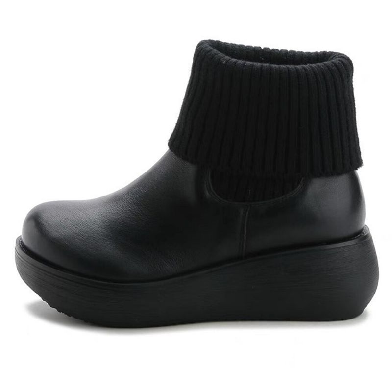 Moda Damska Casual Wygodne Buty Na Platformie