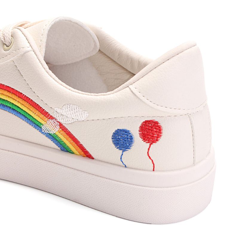 Kobiety Low Top Rainbow Wygodne Do Noszenia Na Co Dzień Płaskie Tenisówki