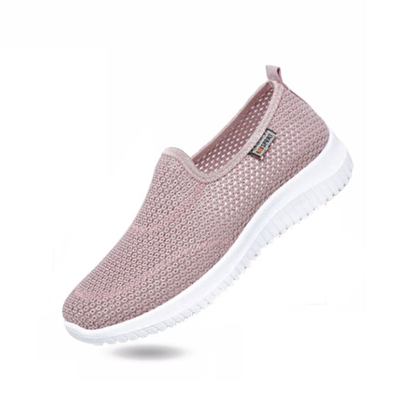 Kobiety Mesh Pattern Lazy Slip On Lekkie Buty Na Co Dzień