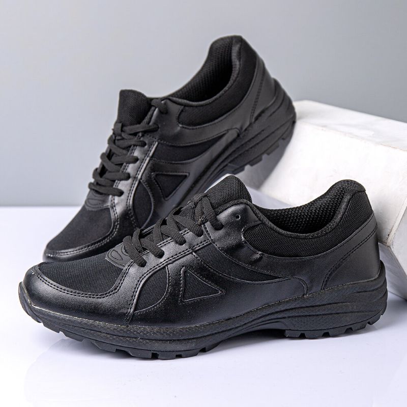 Mężczyźni Outdoor Antypoślizgowa Oddychająca Siatka Lace Up Sport Casual Sneakers