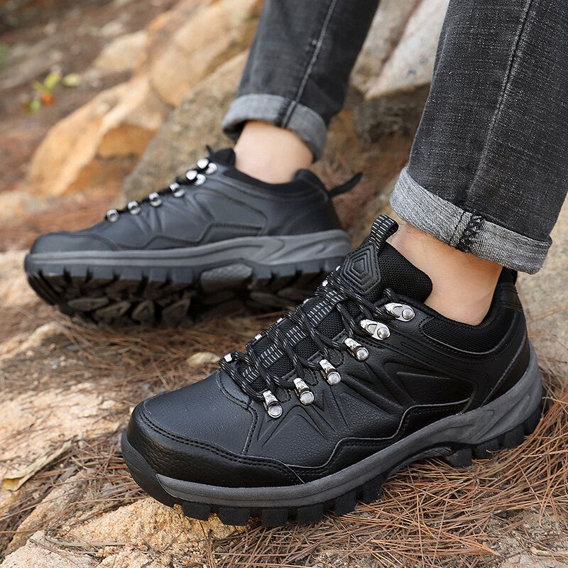 Mężczyźni Outdoor Wspinaczka Casual Lace Up Walking Buty Turystyczne