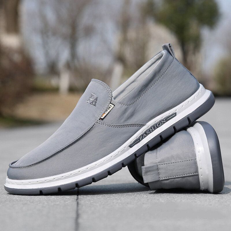 Męskie Oddychające Miękkie Podeszwy Pure Color Slip On Old Peking Casual Cloth Buty