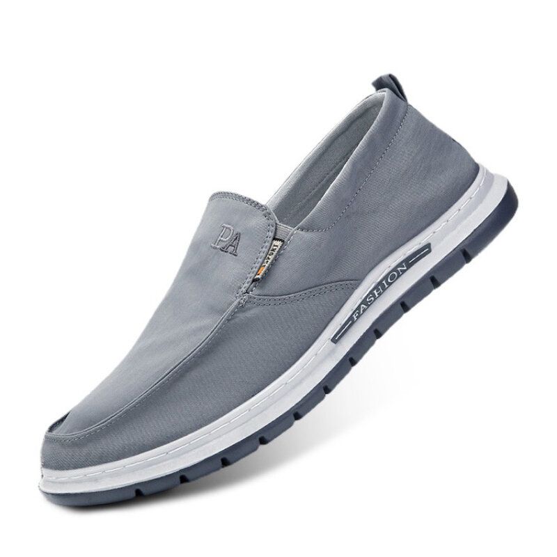 Męskie Oddychające Miękkie Podeszwy Pure Color Slip On Old Peking Casual Cloth Buty