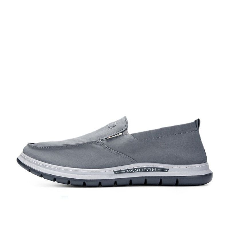 Męskie Oddychające Miękkie Podeszwy Pure Color Slip On Old Peking Casual Cloth Buty